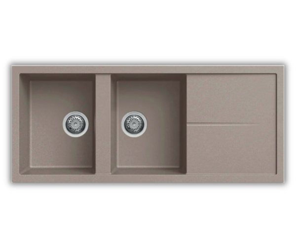 EVIER GRANITE EGO 116 TRUFFLE INFINITY