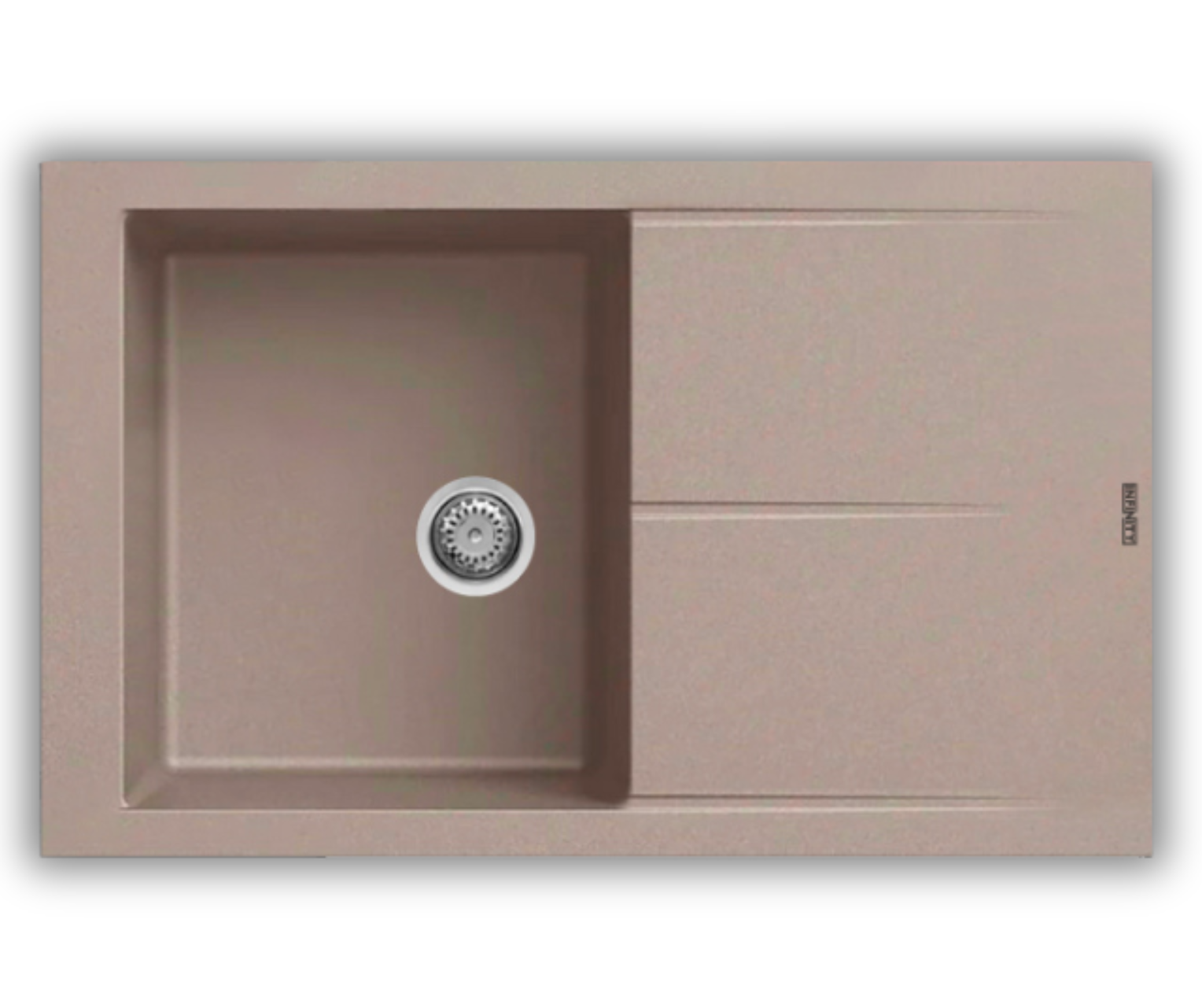 EVIER GRANITE EGO 86 TRUFFLE