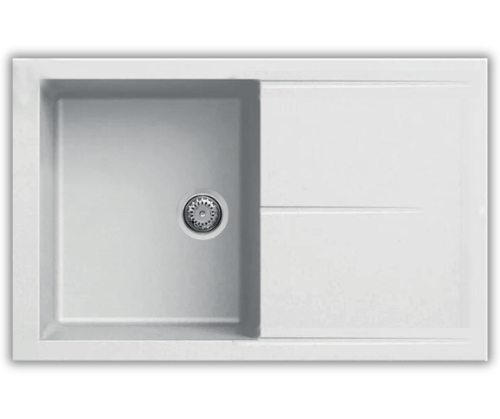 EVIER GRANITE EGO 86 WHITE INFINITY