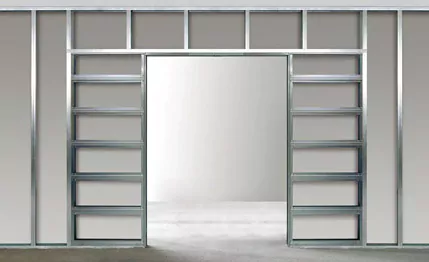 Contre-châssis pour porte coulissante